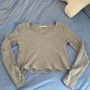 O'Neill Heather Gray Long Sleeve Top
